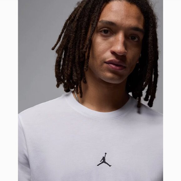 Jordan Flight Essentials Mens Short Sleeve Cotton T Shirt Top White XL - Picture 3 of 7